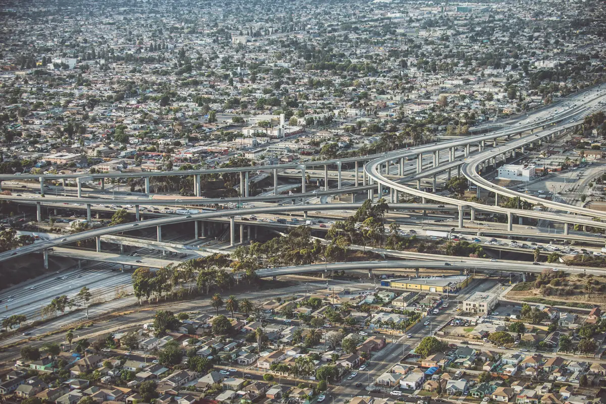 angeles interchange loops and highways