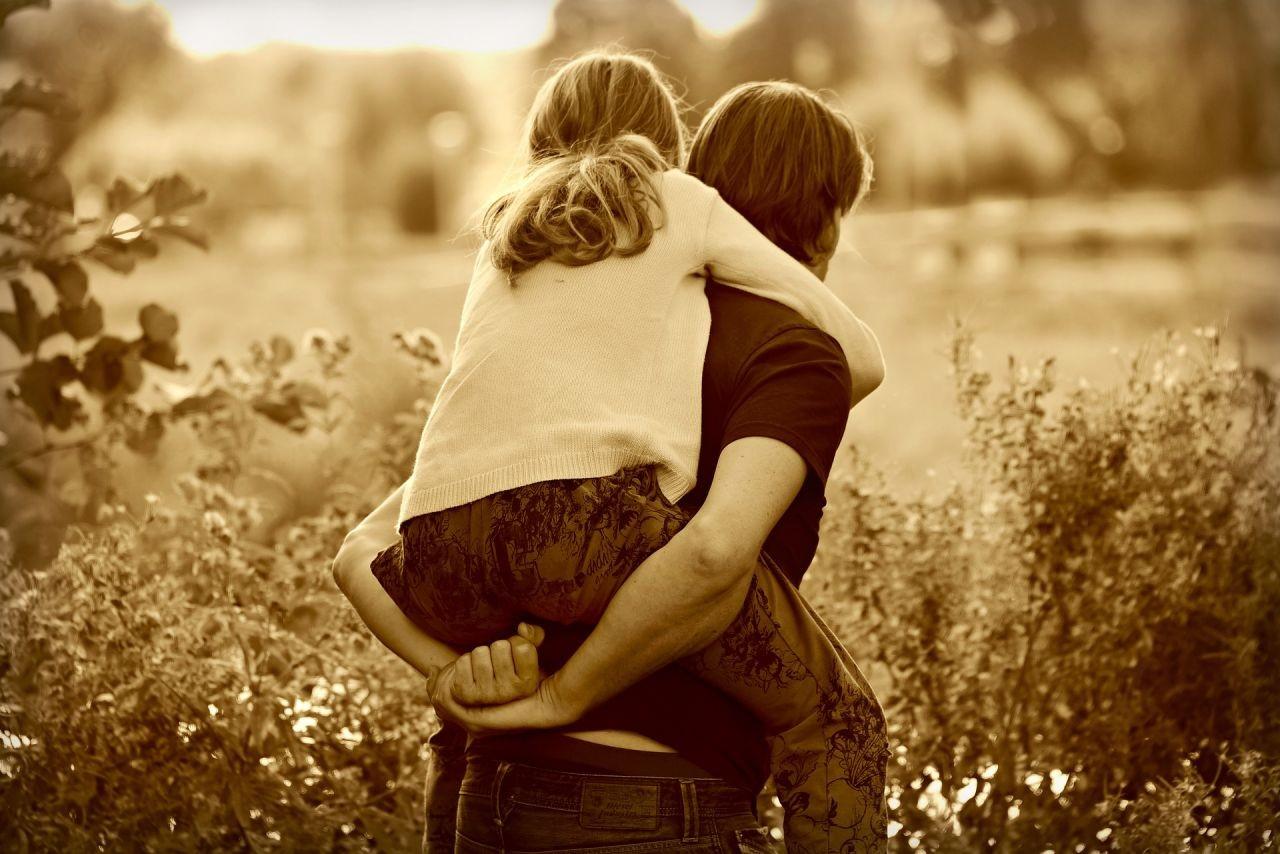 father and daughter before depression and grief caused dementia