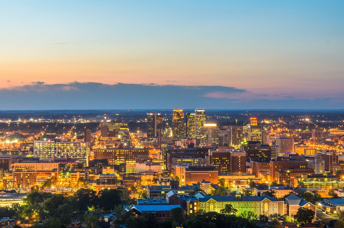 skyline of Birmingham Alabama