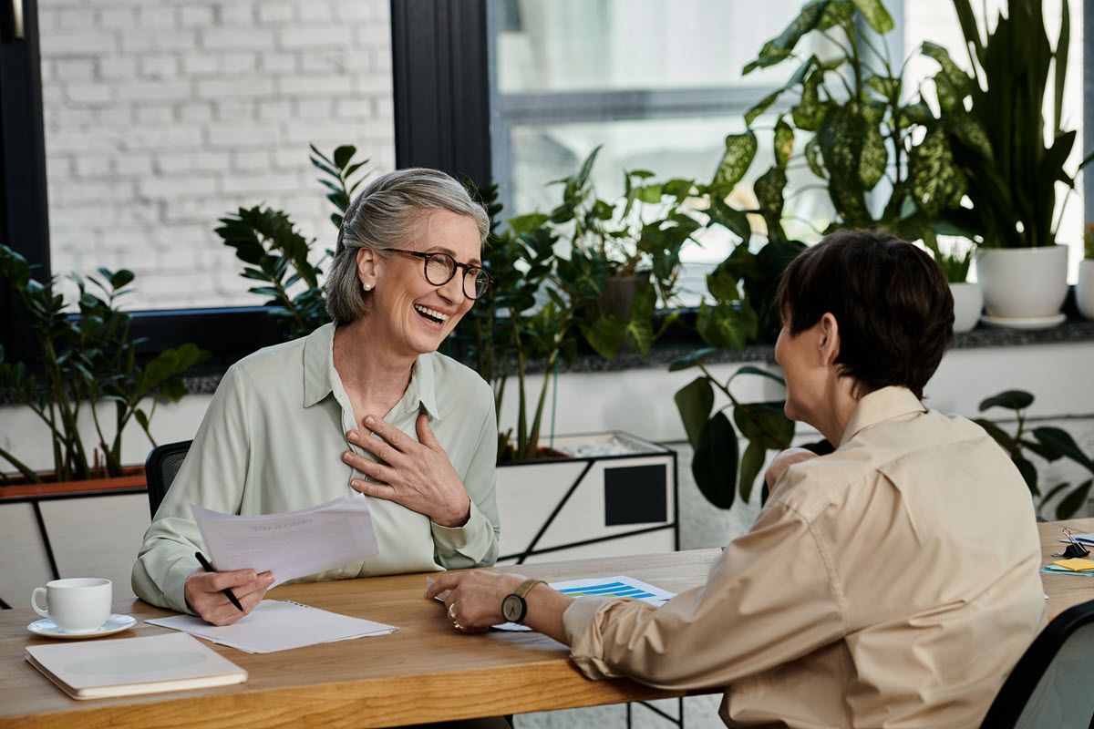 public housing section 8 interview senior woman