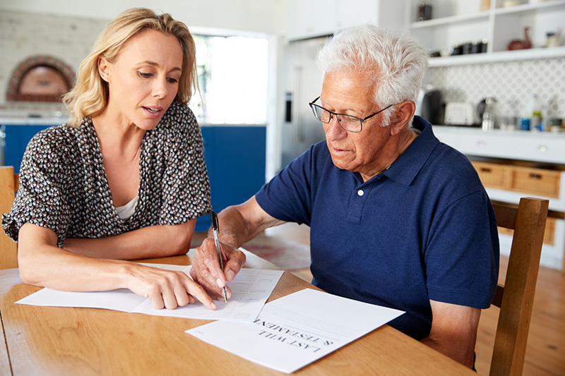 section 8 senior service coordinator helping senior